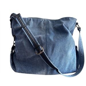 BDG Blue Canvas Crossbody Shoulder Bag Adjustable Strap